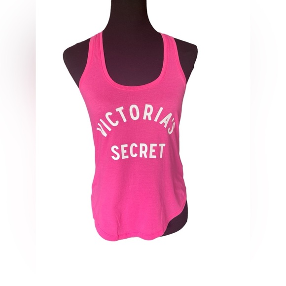 🔥Victoria’s Secret Hot Pink Racerback Tank & Stranded Pink Flamingo Tank, XS - Picture 2 of 8